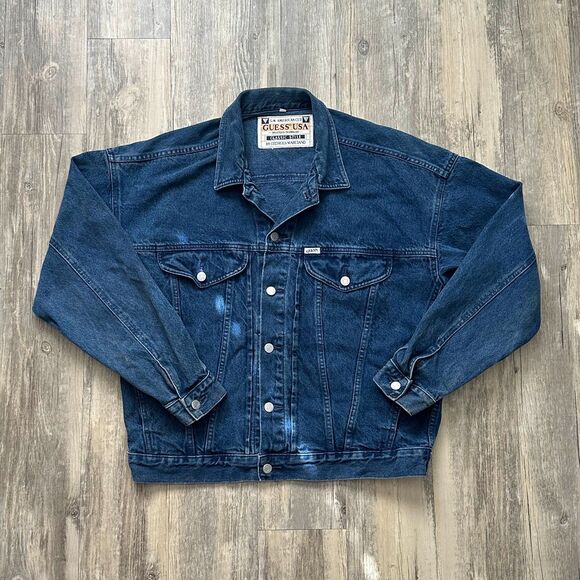 Guess by Marciano Other - Vintage 80s Guess USA By George Marciano Denim Jacket Size Large